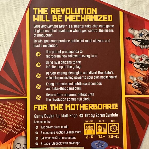Cogs and Commissars Deluxe Edition Kickstarter Exclusive / 100% Complete - Picture 11 of 12